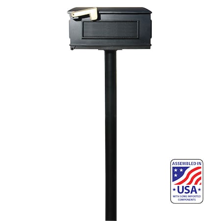 Qualarc The Hanford SINGLE mailbox post system HPST1-US-000-LM